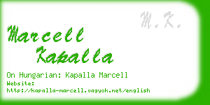 marcell kapalla business card